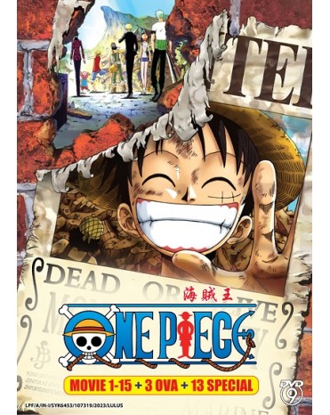 ONE PIECE 海贼王 MOVIE 1-15 + 3 OVA + 13 SPECIAL